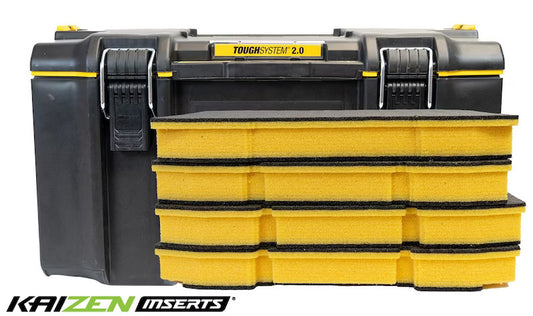 DeWalt TOUGHSYSTEM 2.0 Large Tool Box | Kaizen Inserts | Kaizen Foam |