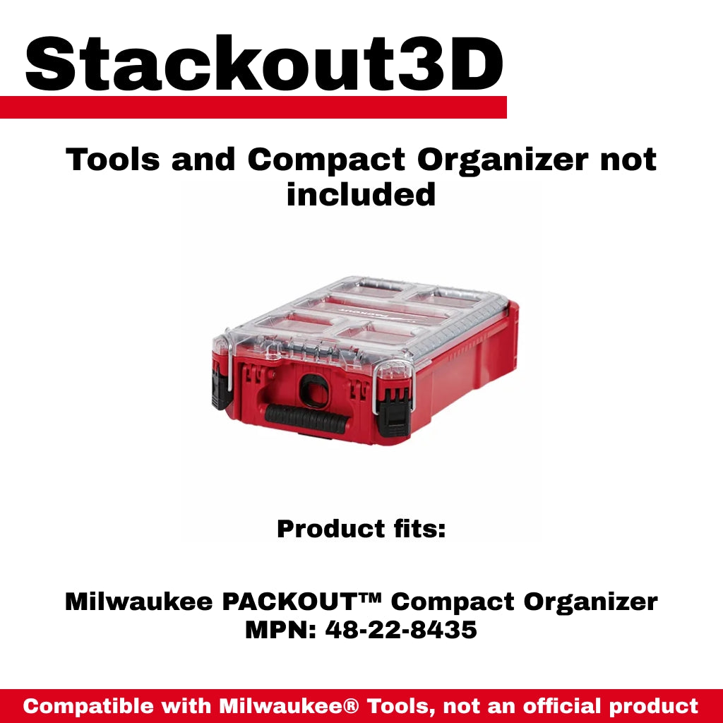 Router Bits Insert for Compact Organizer