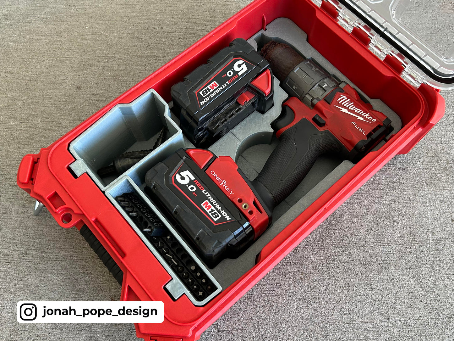 PACKOUT™ Compact Organizer Insert for M18 FUEL™ 1/2" Hammer Drill/Driver (Gen 3)