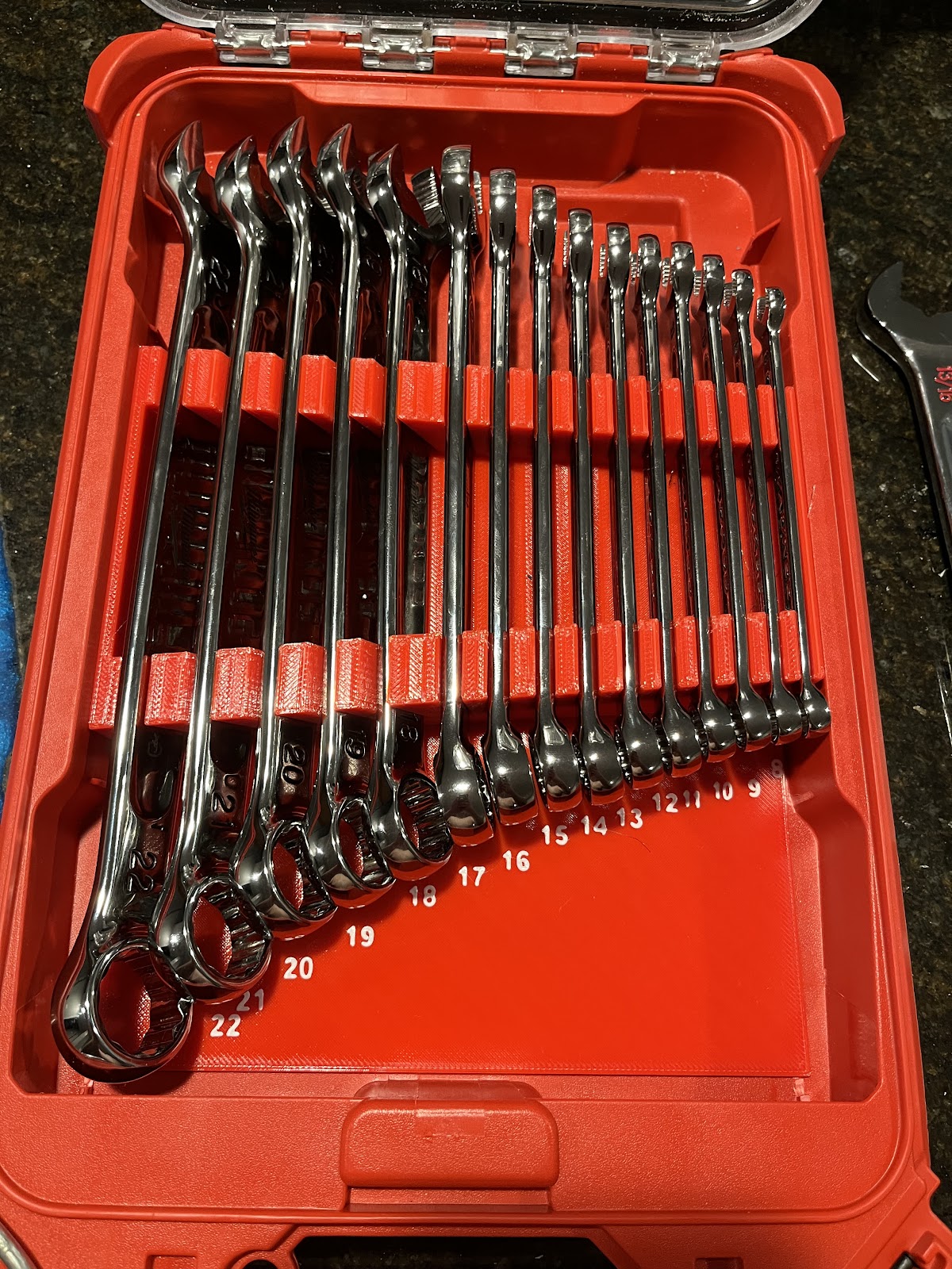 Metric Combination Wrench Packout Insert (OEW-M)