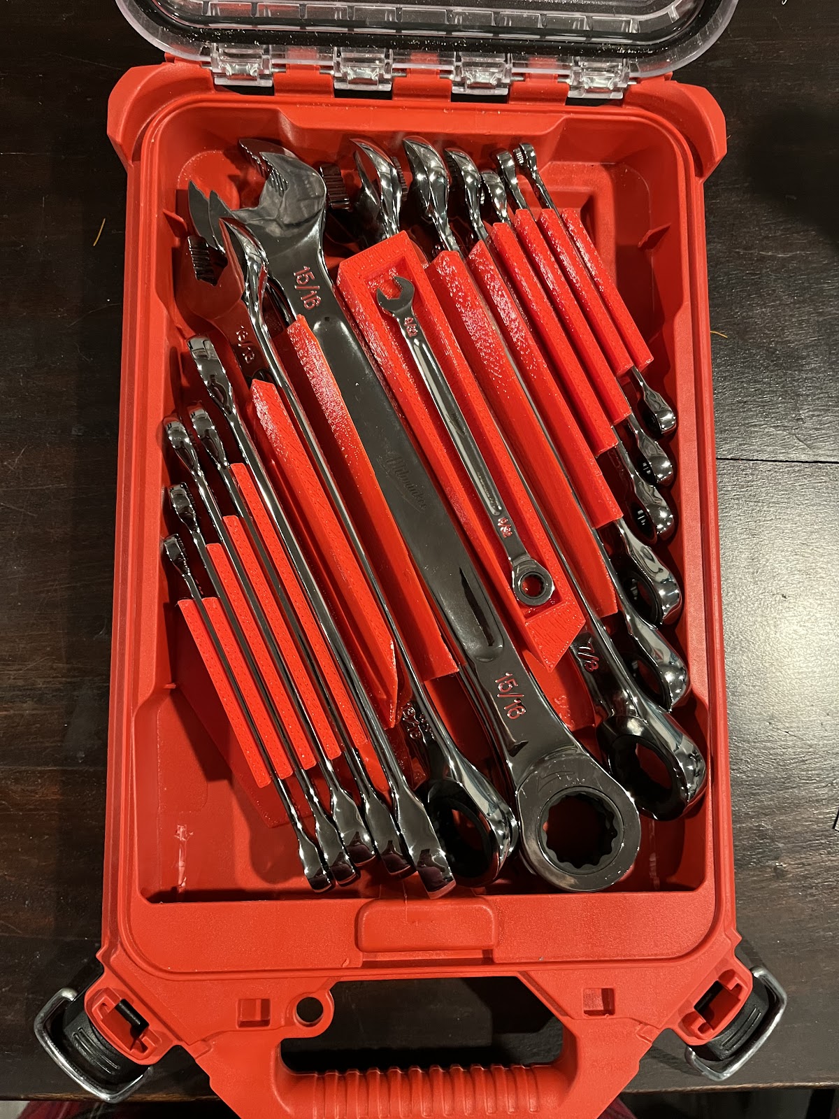 SAE Ratcheting Combination Wrench Set Packout Insert (RCW-S)