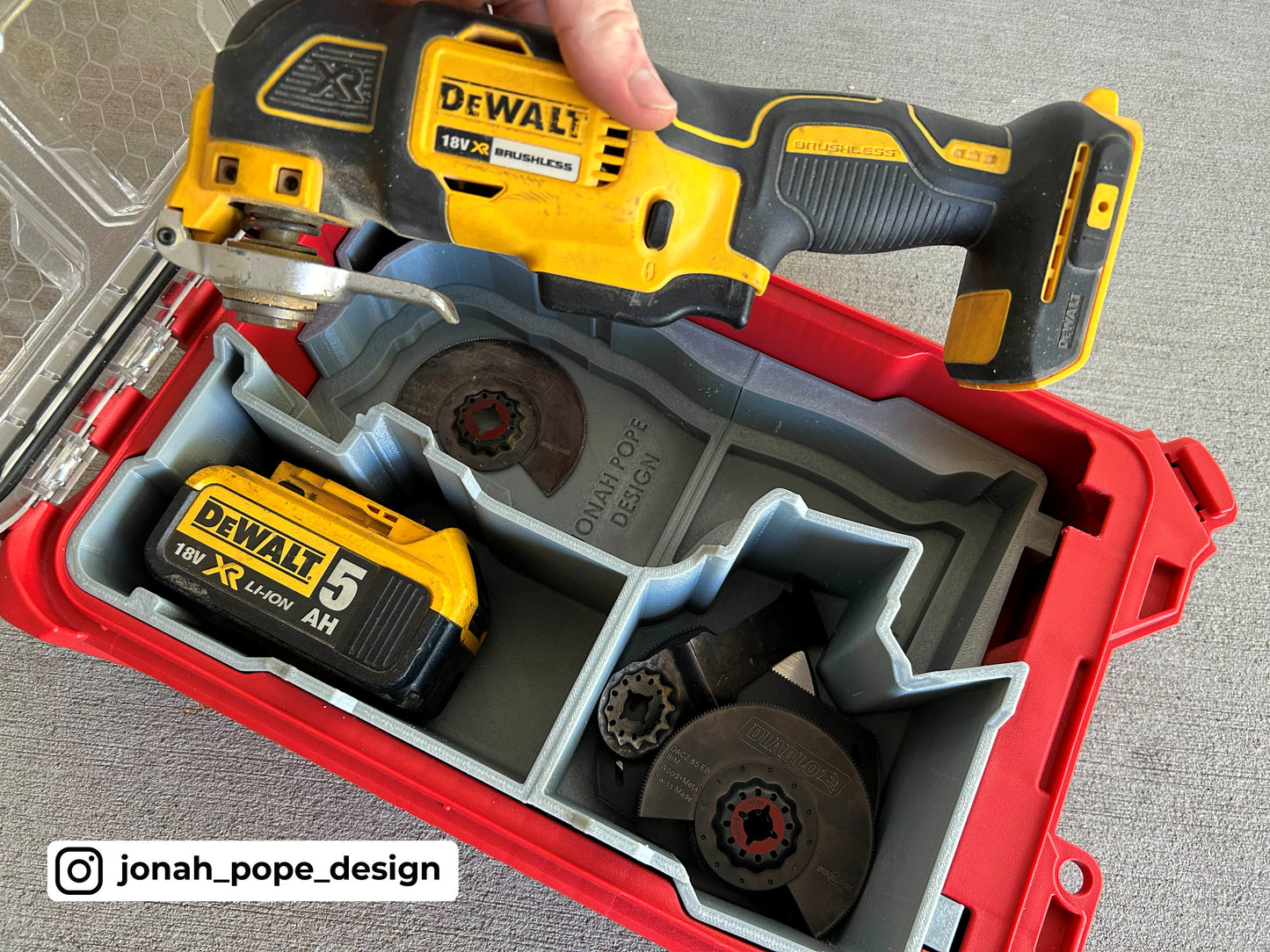 PACKOUT™️ Compact Organizer Insert for Dewalt 20V MAX* XR® Oscillating Multi-Tool