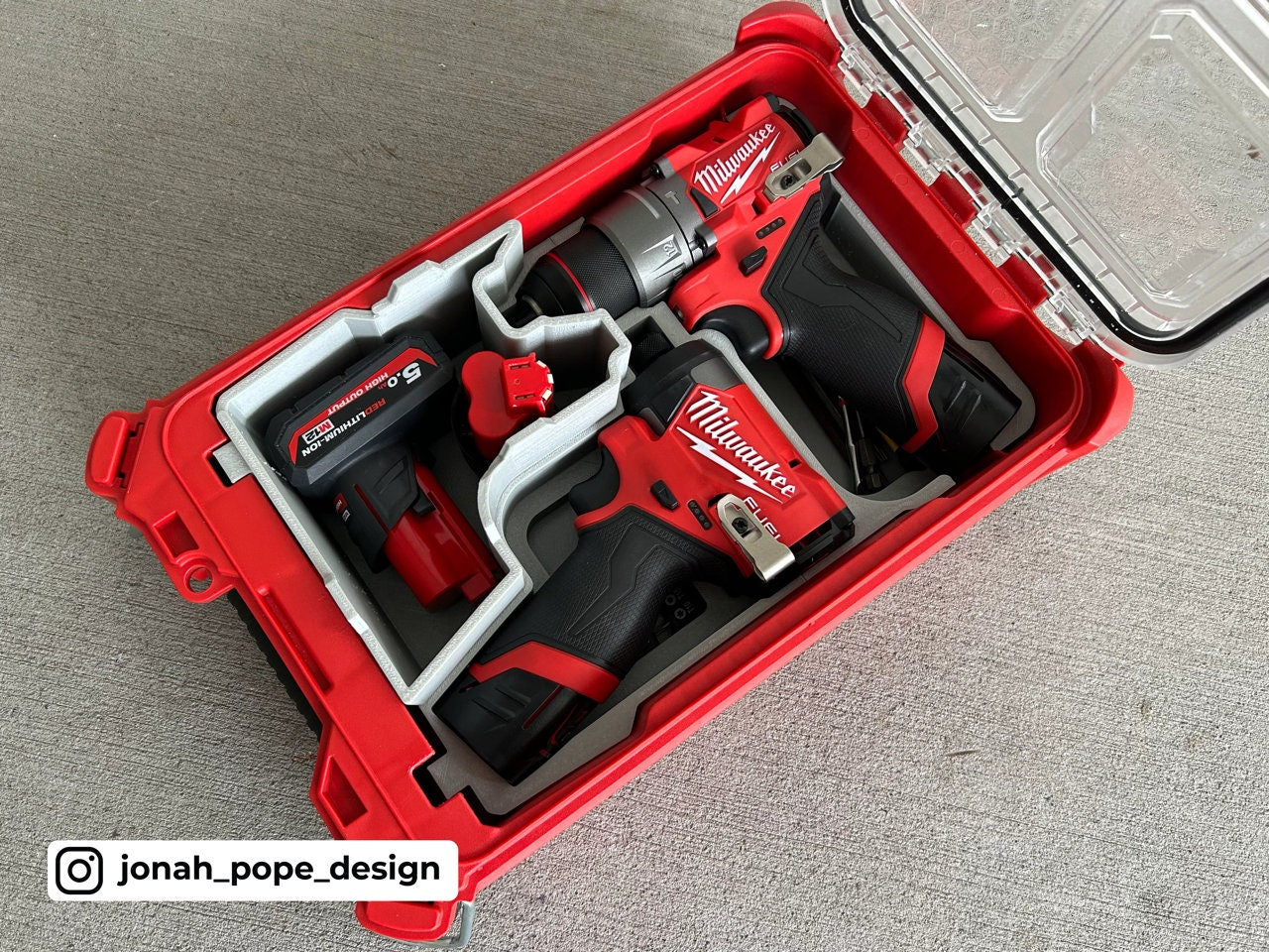 PACKOUT™️ Compact Organizer Insert for M12 FUEL™ Drill and Impact Driver (Gen 3)