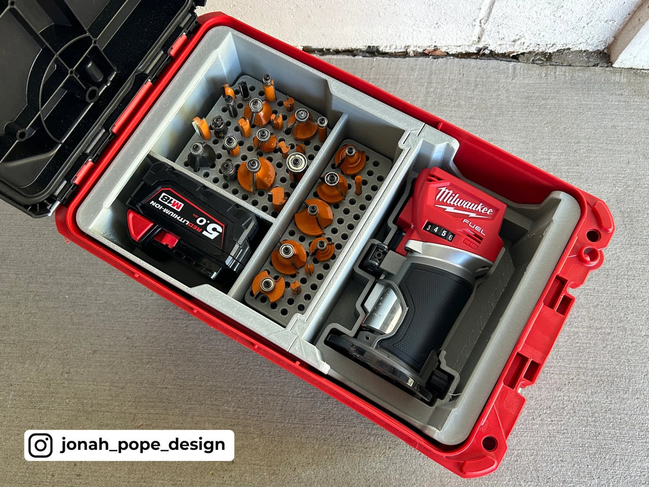 PACKOUT™ Compact Tool Box Insert for M18 FUEL™ Compact Router