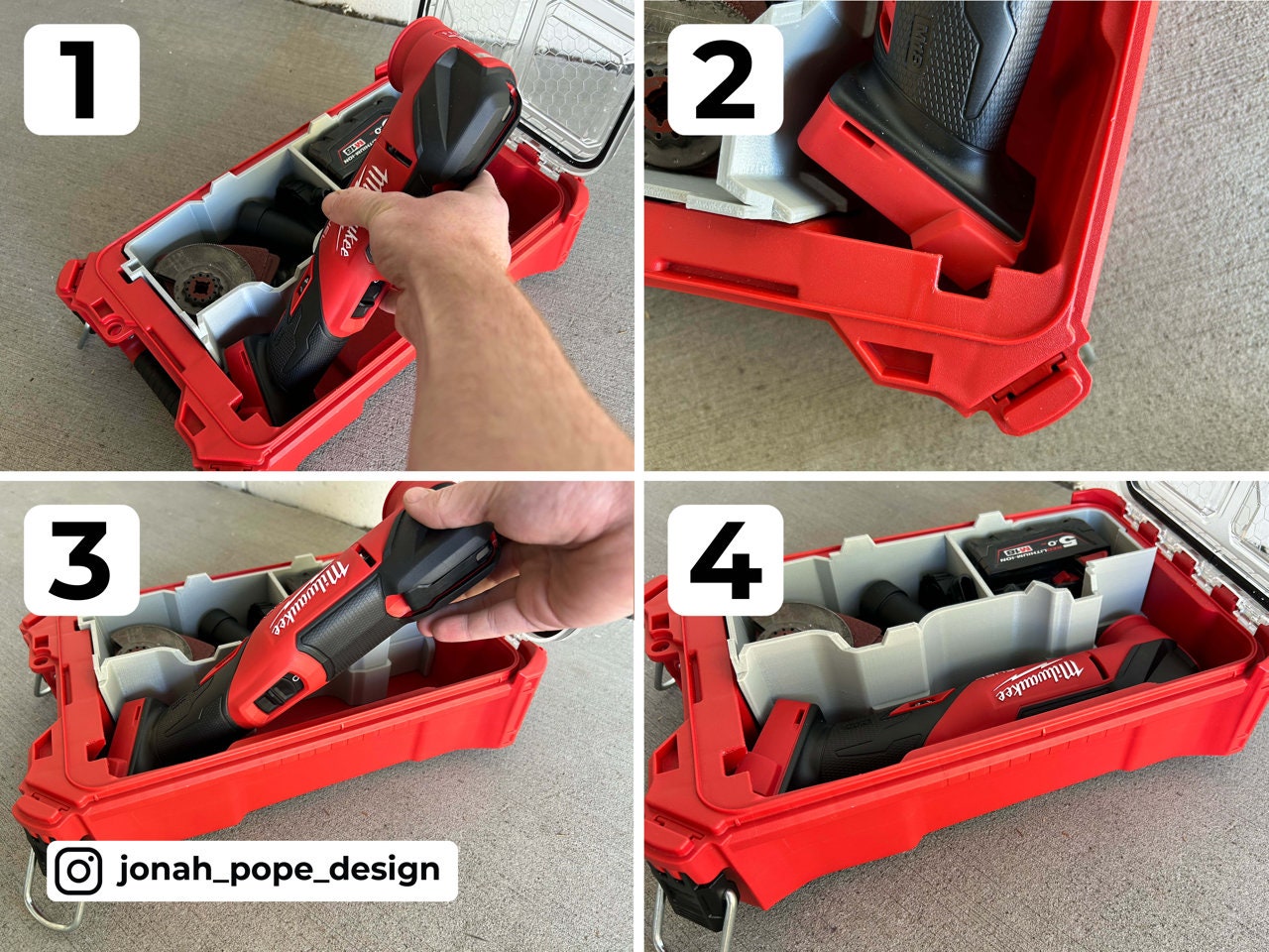 PACKOUT™️ Compact Organizer Insert for M18 FUEL™ Oscillating Multi-Tool