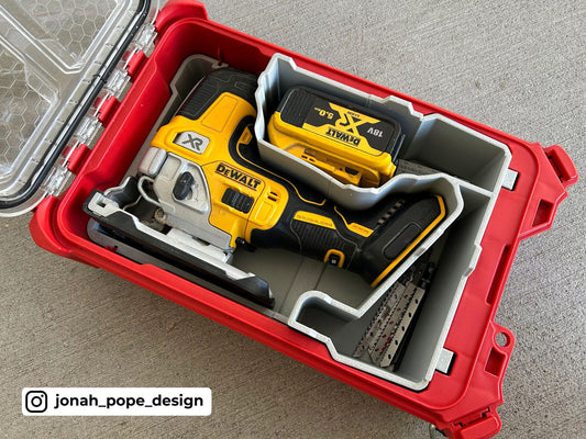 PACKOUT™️ Compact Organizer Insert for Dewalt 20V MAX* XR® Barrel Grip Jig Saw