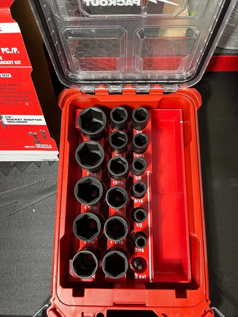 1/2" 18-Piece Impact Socket Set Insert (IST-H18)