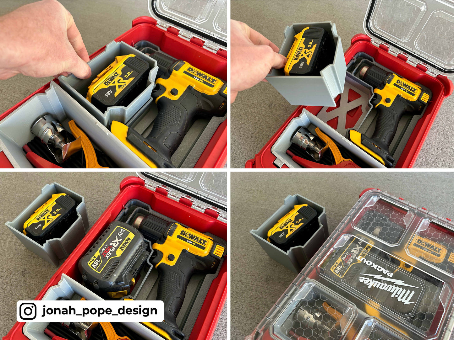 PACKOUT™️ Compact Organizer Insert for Dewalt 20V MAX* Cordless Heat Gun